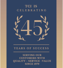 TCI 45 Year Anniversary Gold smaller version 261x279.jpg